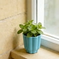 thumbnail image 2 of Mainstays Arlo 4" x 4" x 4" Round Aqua Ocean 100% Recycled Resin Planter, 2 of 10