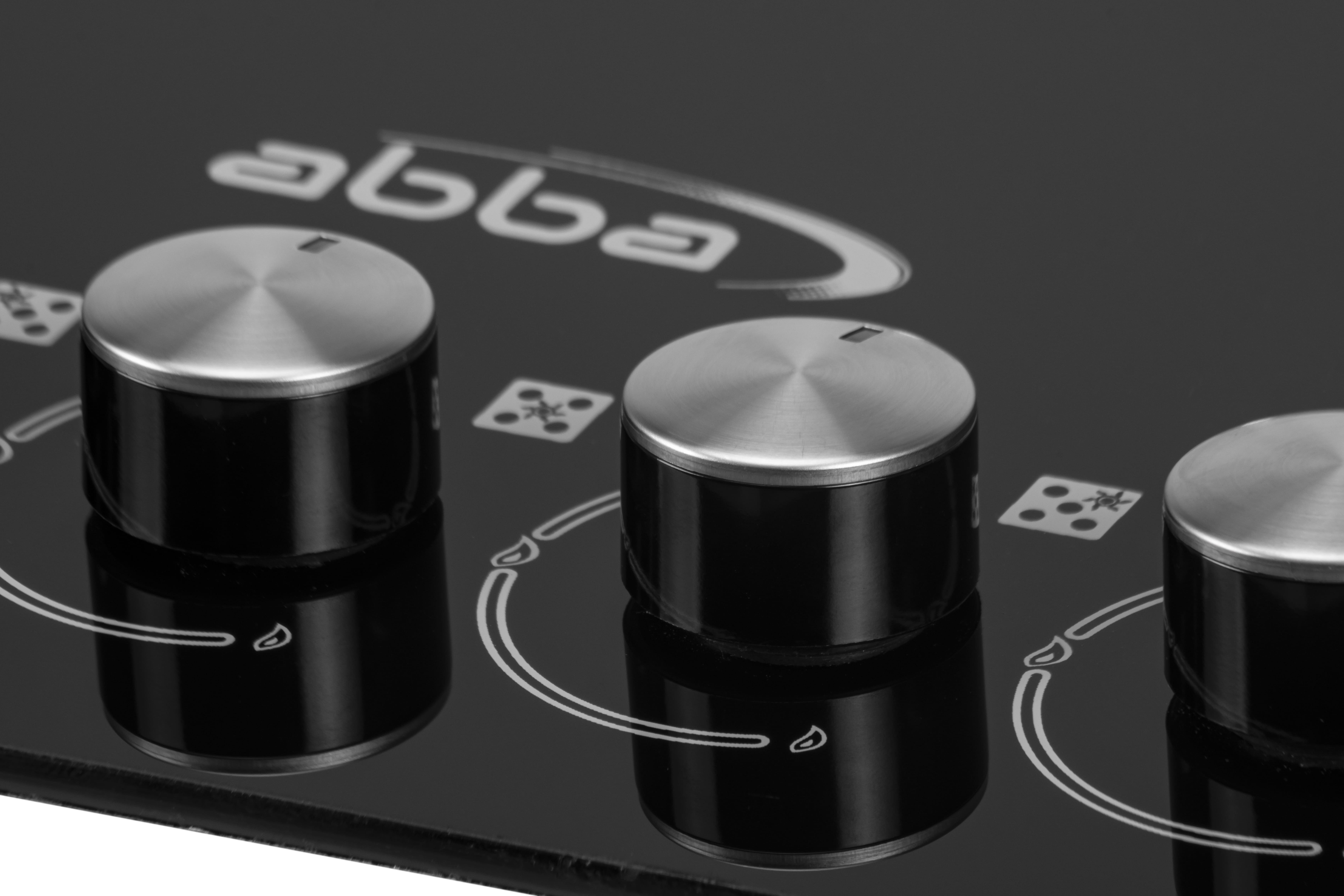 ABBA-36" Gas-on-Glass Cooktop with 5 Burners and Double Grates