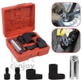 thumbnail image 2 of High Quality Tool Automotive O2 Oxygen Sensor Socket, Solid Cast Steel Construction Offset Crowfoot Socket Wrench for Easy Access to Sensors, Thread Chaser Tool Set for Assembling, 2 of 5