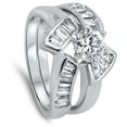 thumbnail image 4 of CHOOSE YOUR COLOR Clear CZ Elegant Ring .925 Sterling Silver Band White Jewelry Female Size 10, 4 of 4