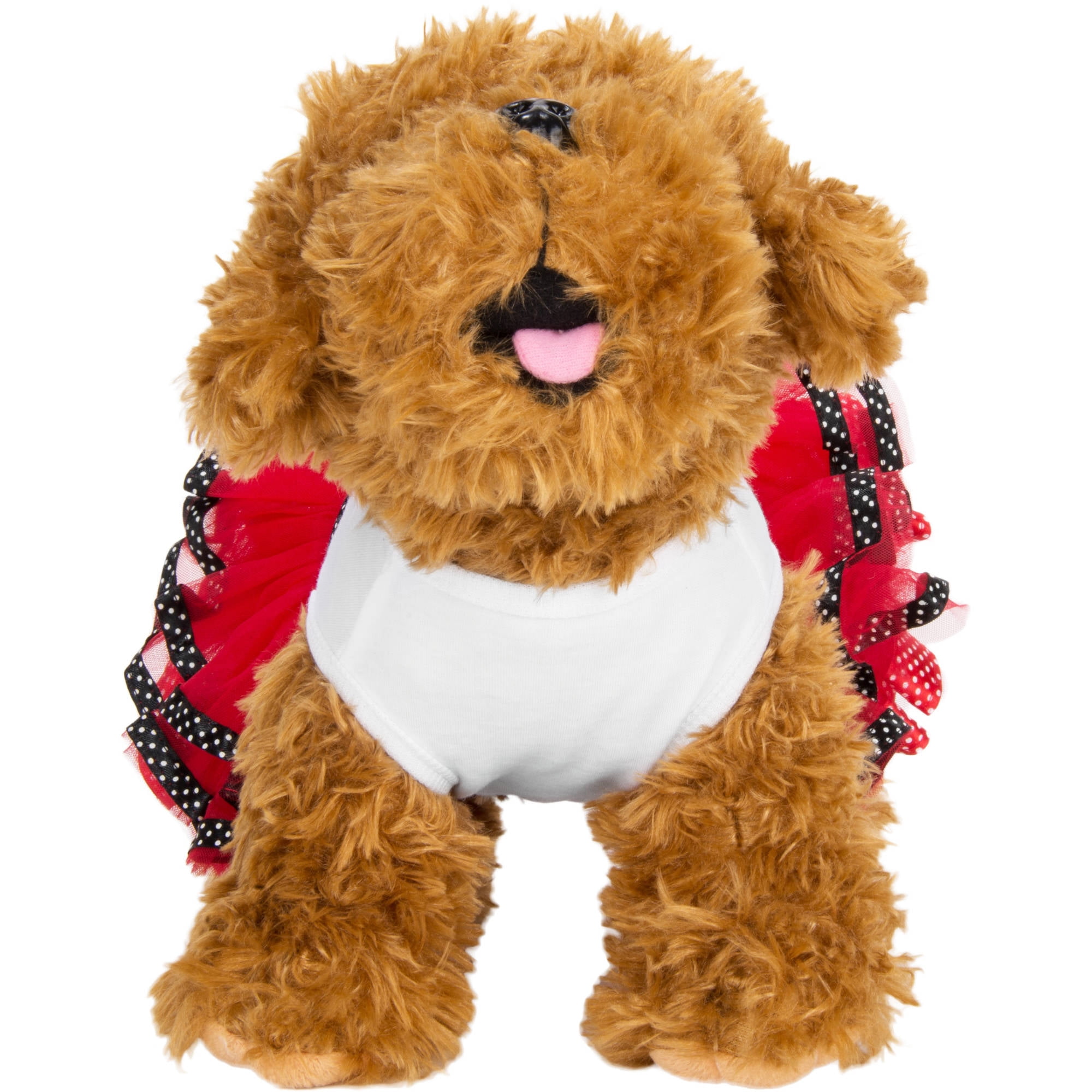 CUECUEPET Cotton Dog Dress (Minnie Red Polka Dots Design) for Female / Girl Dogs [Multiple Sizes Available]