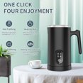 thumbnail image 2 of Fulier 4-in-1 Electric Milk Frother and Steamer, Black, 2 of 7