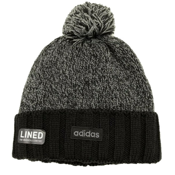 Adidas Beanie Recon II Ballie Mens Fleece Lined Hat Black Onix