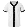 thumbnail image 4 of Gfyviroh Toddler Boys Baseball Jersey Short Sleeve Button Down Casual Sports Tee Mesh Patchwork Quick Dry Athletic T-Shirt, 4 of 5