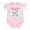 Petal Pink, variant on CafePress - Cute Little Olivia Infant Bodysuit - Baby Light Bodysuit, Size Newborn - 24 Months
