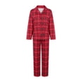 thumbnail image 2 of Matching Family Christm Pajam Set Red Buffalo Plaid Pjs Couples,Adult,Girls,Baby,Pet, 2 of 10