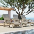 thumbnail image 2 of Wildridge Signature Chaise Lounge, Weathered Wood - Outdoor Weather Resistant Recycled Plastic Furniture for Patio, 2 of 5