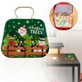 thumbnail image 2 of Christmas Cookie Tins with Handles Xmas Candy Tin Small Metal Candy Box Mini Tinplate Cookie Candy Boxes for Gift Giving Holiday Party Favors, 7 Styles, 2.8 x 2.4 Inch, 2 of 4