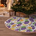 thumbnail image 5 of Fotbe Plum Pattern Christmas Tree Skirt, Tree Skirts Plush Christmas Decorations, Christmas Tree Skirts Xmas Decorations Holiday Party Decor-30", 5 of 6