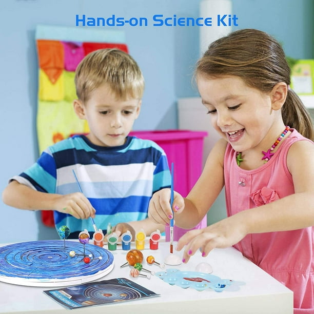 Kit de construction de modèles de système solaire pour enfants, expériences  scientifiques, peinture phosphorescente, projets de tiges pour enfants de 8  à 12 ans, jouets d'apprentissage éducatifs, cadeaux pour filles et garçons
