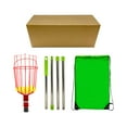 thumbnail image 1 of Fruit Picker Fruit Picking Tools Fruit Grabber Basket Fruit Picker Harvester for 1.6 Meter, 1 of 8