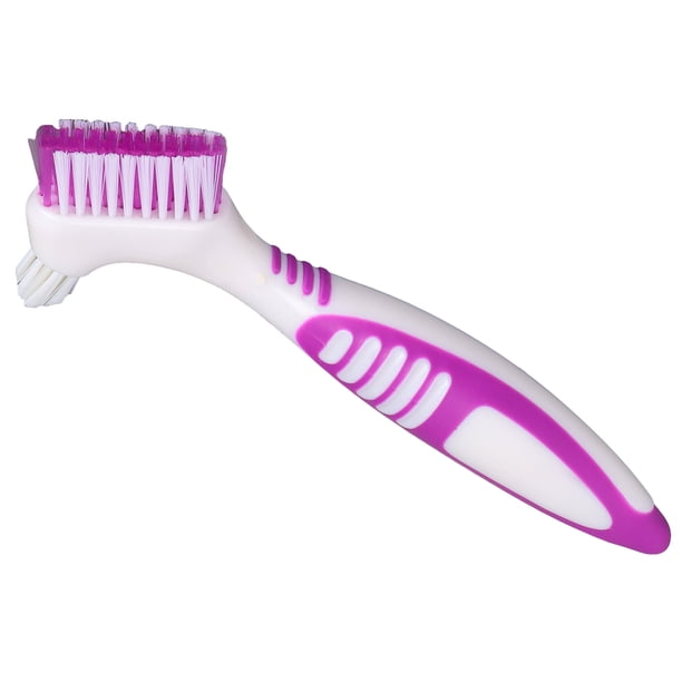 Cepillo para dentaduras postizas prolonga la dentadura postiza durante mucho tiempo protector cepillo de limpieza para dientes postizos de doble cara seguro para limpieza de ANGGREK Otros