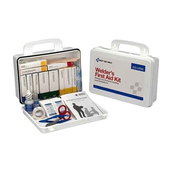 First Aid Kit and Housing, Plastic 86 Components, 25 People Served