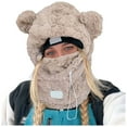 thumbnail image 1 of Aocisk Thermal Hooded Winter Face for Skiing Cold Weather Windproof Khaki M, 1 of 7