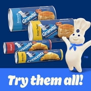 Pillsbury Grands Southern Homestyle Buttermilk Refrigerated Biscuit Dough, 8 Count, 16.3 oz