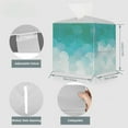 thumbnail image 2 of 1 Pack/ 2 Pack Tissue Box Cover, Square PU Leather Tissue Holder, Decorative Facial Tissue Cube Paper Organizer Dispenser for Bathroom, Night Stands, Desk, Car, 5X5X5 in, 2 of 6