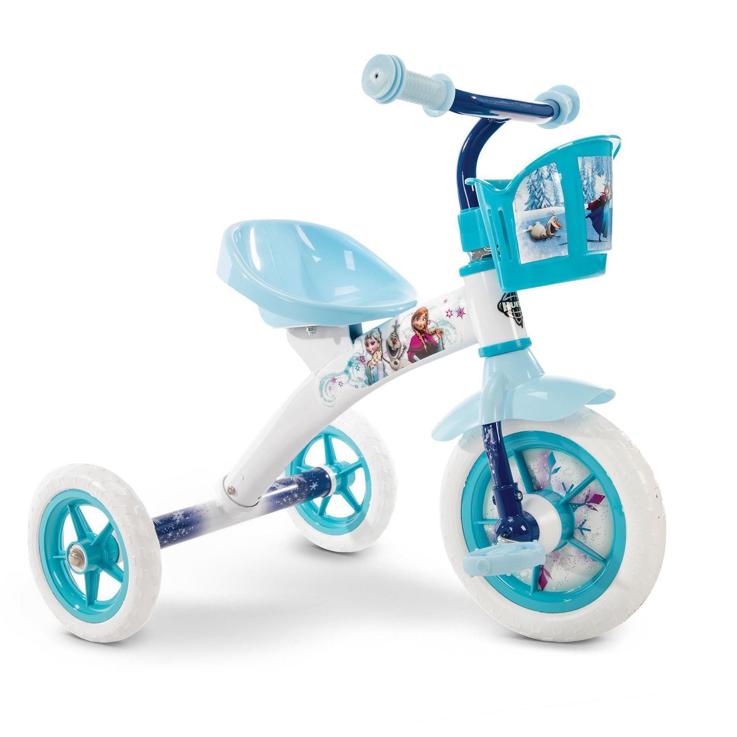 Disney Frozen Girls' Steel Tricycle, by Huffy, Handlebar bin to carry toys