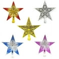 thumbnail image 3 of Hwkond Christmas Indoor Decor Three-dimensional Hollow Christmas Tree Top Star Christmas Decoration Five-pointed Star, 3 of 3