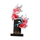 thumbnail image 2 of Escultura de pez koi, centro de mesa de resina, adorno de escritorio para la entrada del gabinete Rosa roja, 2 of 9