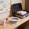 thumbnail image 6 of HAHUT Multipurpose Collapsible Wash Basin, Small Portable Foldable Dish Tub, Space Saving for Dishing, Fruit, Camping, RV, Laundry (Gray), 6 of 7