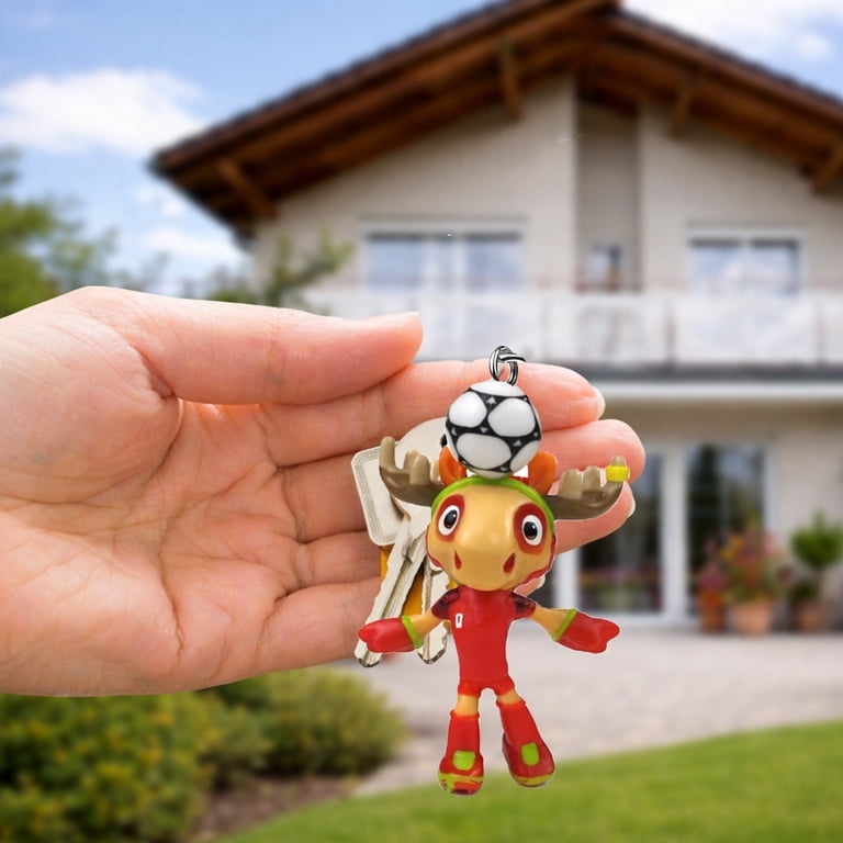FIFA, Official Licensed Mascot Figurine Keychain, Maple Canada