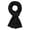Black, variant on Mens Soft Winter Warm Wool Blend Long Scarf, Dark Gray Plaid