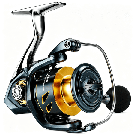 BESTSKY Spinning Fishing Reel - 33Lbs Max Drag 5.2:1 Gear Ratio Water Resistant with 9+1 Corrosion-Resistant Bearings for Bass Trout Salmon Fishing High Drag Reel