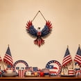 thumbnail image 3 of Fareti Acrylic Eagle Wall Decor 7.9 Inch, Patriotic Art Hanging Ornament for Living Room, Office or Entryway, 3 of 6
