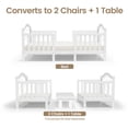 thumbnail image 4 of Dream On Me Rosie 3-in-1 Convertible Toddler Bed with Guardrails, White, 4 of 13