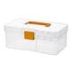 thumbnail image 1 of Caja de almacenamiento Vidifor de plástico transparente con divisores ajustables, 1 of 8