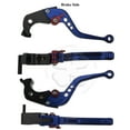 thumbnail image 2 of Blue CNC Shorty Brake Clutch Levers Kawasaki Ninja ZX 6R 10R Z750R Z1000 06-14, 2 of 5