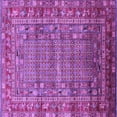 thumbnail image 1 of Ahgly Company Indoor Square Oriental Purple Industrial Area Rugs, 7' Square, 1 of 4