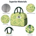 thumbnail image 4 of Lunch Bag Lunch Box for Women Reusable Insulated Lunch Bags,Water-Resistant Fruit Avocado Leaves Pattern Cooler Lunch Tote Bag, Large Capacity for Work Travel Picnic, 4 of 6