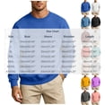 thumbnail image 4 of RongHuan Mens Sweatshirt Crewneck Long Sleeve Sweatshirts Soft Fall Winter Pullover Tops, 4 of 7