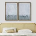 thumbnail image 3 of IDEA4WALL Framed Canvas Print Wall Art Set of 2 Watercolor Pastel Duotone Blue Landscape Abstract Modern Art Decorative Contemporary Artwork for Bedroom, Office, Hotel - 24"x36"x2 Panels Natural, 3 of 5