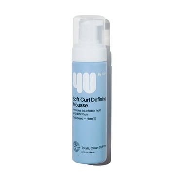 4U by Tia Soft Curl Defining Mousse with Chia Seed and Hemi15, 6.7 fl oz