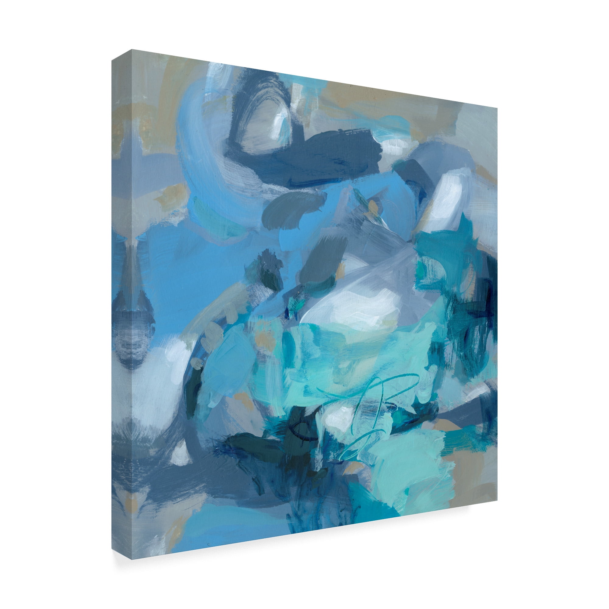 Trademark Fine Art 'Abstract Blues I' Canvas Art by Christina Long