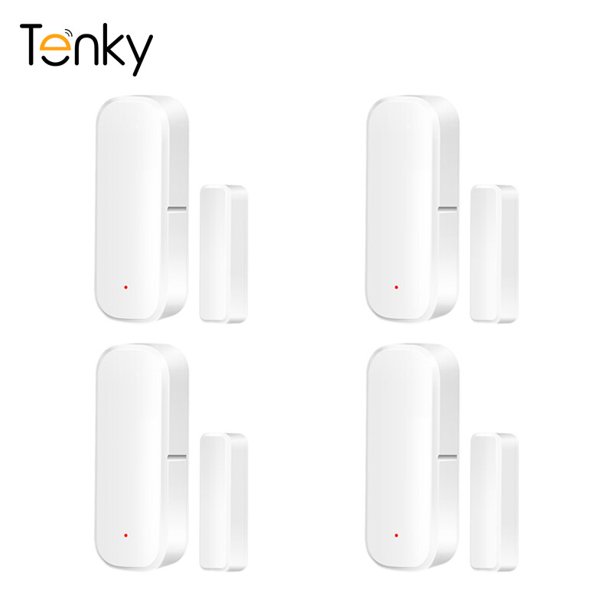 Sensor de puerta inteligente Tuya ZigBee, detectores abiertos/cerrados, protección de seguridad, aplicación de vida inteligente, Control remoto a través de Alexa y Google Home