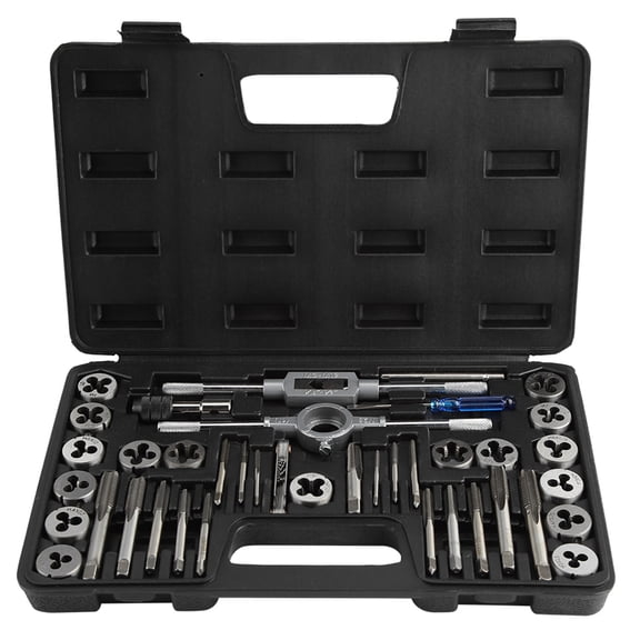Screw Nut Tap And Die Set With Wrenches And Thread Gauge Heavy Duty Hand Tools