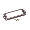 thumbnail image 4 of Unique Bargains 83x30mm Drawer Tag Label Metal Label Holder File Tag Frames Copper Tone 20 Pack, 4 of 6