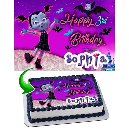  Vampirina  Edible Cake Image Personalized Birthday  Topper 