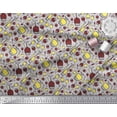 thumbnail image 2 of Soimoi Japan Crepe Satin Fabric Bottle & Wine Glass Bar Print Fabric by The Yard 42 Inch Wide, 2 of 3