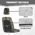 thumbnail image 6 of KUIFORTI Green Camouflage UTV Seat Covers Seats Cover with Headrest Covers Compatible with Rhino 700 660 450 2004-2021 Anti-Scratch Easy to Install Outdoor Seat Cover Set, 6 of 7