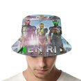 thumbnail image 4 of Kamen Rider Sombrero bucket para adultos, gorra de protección solar, sombrero de pescador plegable para viajes al aire libre, pesca y actividades de verano, 4 of 6
