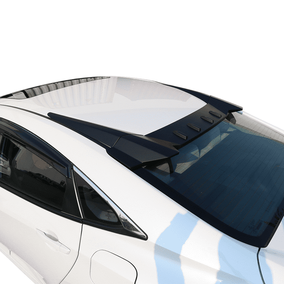 Ikon Motorsports Compatible with 16-21 Honda Civic 10th X Sedan 4Dr T-R Unpainted ABS Rear Roof Spoiler Window Wing 2016 2017 2018 2019 2020