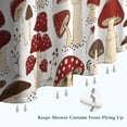 thumbnail image 6 of Red Mushroom Plant White Pattern Shower Curtain 36"x72" ,Bathroom Decorative Shower Curtains Set with 12 Hooks,Modern Waterproof Washable Shower Curtain, 6 of 6