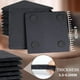 thumbnail image 3 of Juego de posavasos de 48 piezas de pizarrón piedra negra 4 pulgadas grabado láser blanco parte inferior antiarañazos hogar oficina bar, 3 of 7