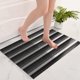 thumbnail image 5 of Alfombra Puerta de Entrada Poliéster Negro Alfombrilla Absorbente de Baño Antideslizante Easy Care 60cm x 40cm Decoración Interior Felpudo, 5 of 5