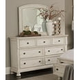 thumbnail image 2 of Traditional Style Bedroom 5pc Set Platform Storge King Bed Dresser Mirror Chest Nightstand Classic Wire-brushed White Finish, 2 of 7
