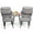 Grey, variant on LOGYAT 5 Piece Outdoor Bistro Set, Patio Rattan Conversation Furniture Set with Cushioned Chairs，1 Square Table and 2 Ottoman for Porch, Balcony, Poolside, Patio,Natural